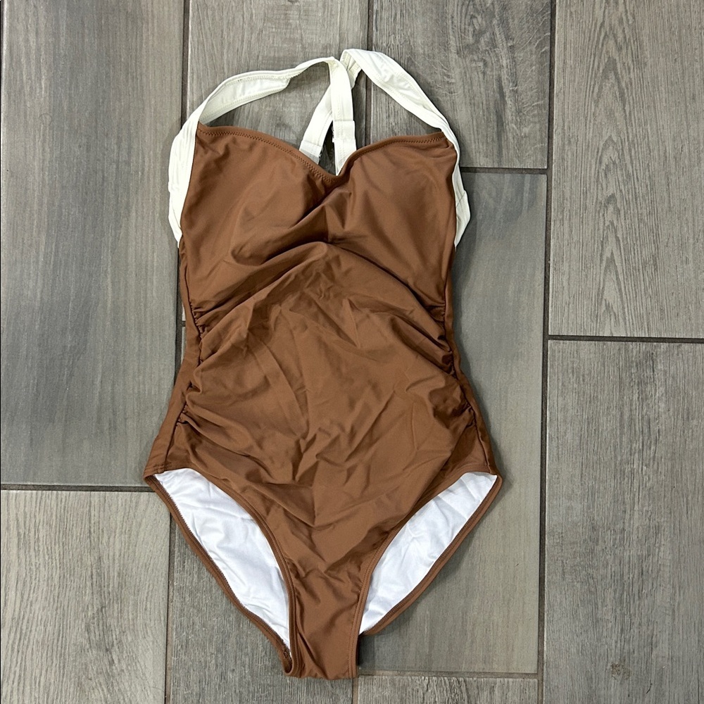 NWOT B2prity Women’s One Piece Swimsuit Tummy Control Slimming Push Up Ruched - Picture 5 of 7